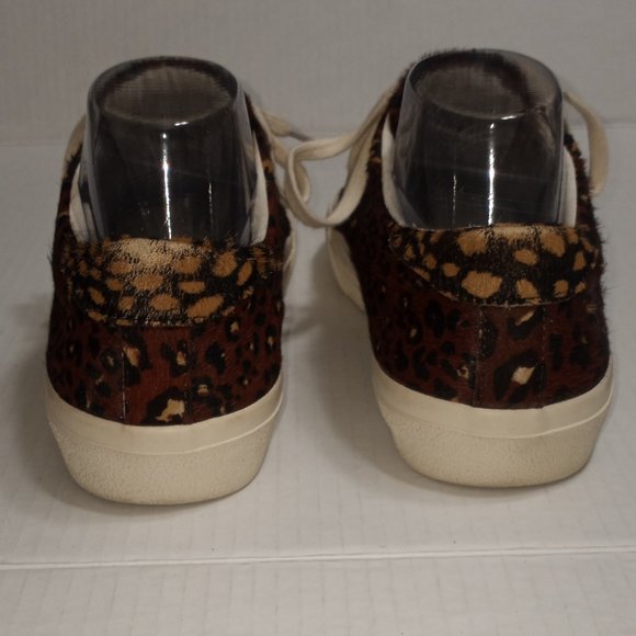 Madewell Low Top Painted Leopard Colorblock Calf Hair Lace Up Sneakers - Picture 7 of 9